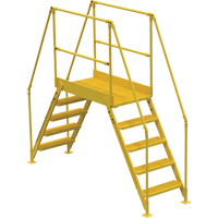 Crossover Ladder, 103-1/2" Overall Span, 50" H x 48" D, 24" Step Width Les Fournitures Industrielles Méga