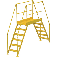 Crossover Ladder, 128" Overall Span, 60" H x 60" D, 24" Step Width Les Fournitures Industrielles Méga