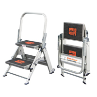 Safety Stepladder, 1.5', Aluminum, 300 lbs. Capacity, Type 1A Les Fournitures Industrielles Méga