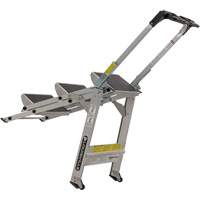 Tilt & Roll Step Stool Ladder, 3 Steps, 34" x 22" x 50.75" High Les Fournitures Industrielles Méga
