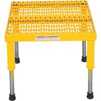 Plate-forme ajustable Step-Mate, 1 marche(s), 23-1/2" la x 19-9/16" lo x 16-1/2" h, Capacit&eacute; 500 lb Les Fournitures Industrielles Méga