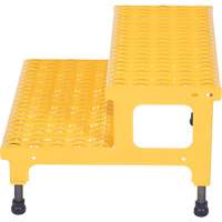 Plate-forme ajustable Step-Mate, 2 marche(s), 23-13/16" la x 22-7/8" lo x 15-1/4" h, Capacit&eacute; 500 lb Les Fournitures Industrielles Méga