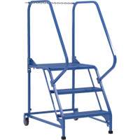 Maintenance Ladder, 3 Steps, 23-9/16" Step Width, 30" Platform Height, Steel Les Fournitures Industrielles Méga