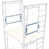 Adjustable End-Stop Scaffolding Guardrail, Guard Rail, 21" H Les Fournitures Industrielles Méga