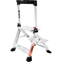 Jumbo Step Ladder, 1.5', Aluminum, 375 lbs. Capacity, Type 1AA Les Fournitures Industrielles Méga