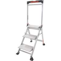 Jumbo Step Ladder, 2.2', Aluminum, 375 lbs. Capacity, Type 1AA Les Fournitures Industrielles Méga