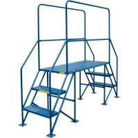 Crossover Ladder, 35-1/2" Overall Span, 31-1/2" H x 22" D, 22" Step Width Les Fournitures Industrielles Méga