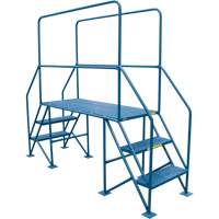 Crossover Ladder, 35-1/2" Overall Span, 31-1/2" H x 22" D, 22" Step Width Les Fournitures Industrielles Méga