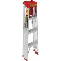 Step Ladder with Paint Tray, 4', Aluminum, 200 lbs. Capacity, Type 3 Les Fournitures Industrielles Méga