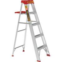 Step Ladder with Paint Tray, 5', Aluminum, 200 lbs. Capacity, Type 3 Les Fournitures Industrielles Méga