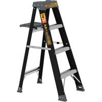 Step Ladder with Paint Tray, 4', Fibreglass, 250 lbs. Capacity, Type 1 Les Fournitures Industrielles Méga