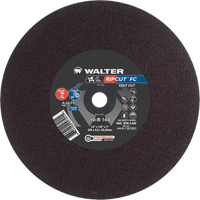 Meule &agrave; tronçonner Ripcut II pour la coupe de l'acier inoxydable et l'acier sur scies fixes, 14" x 1/8", Arbre de 1", Type 1, Oxyde d'aluminium, 4400 Tr/min Les Fournitures Industrielles Méga