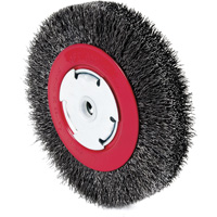 101F-3M Crimped Wire Wheel, 6" Dia., 0.014" Fill, 1/2"/2"/5/8" Arbor Les Fournitures Industrielles Méga