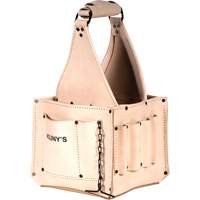 Electrical & Maintenance Tool Pouches, Leather, 17 Pockets, Beige Les Fournitures Industrielles Méga