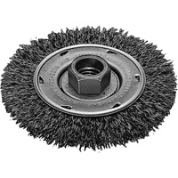 Twist Know Wire Wheel, 4" Dia., 0.02" Fill, 5/8"-11 Arbor, Stainless Steel Les Fournitures Industrielles Méga