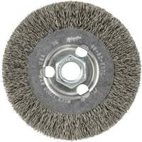 Crimped Wire Wheel, 4" Dia., 0.12" Fill, 5/8"-11 Arbor Les Fournitures Industrielles Méga