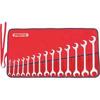 Full Polish Angle Wrench Set, Open-Ended, 14 Pieces, Imperial Les Fournitures Industrielles Méga