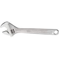 Adjustable Wrench, 12-1/8" L, 1-19/32" Max Width, Chrome Les Fournitures Industrielles Méga