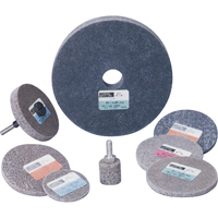 Standard Abrasives 500 Series Soft Density Unitized Wheels, 3" x 1/4", 1/4" Arbor, Medium Grit, Aluminum Oxide Les Fournitures Industrielles Méga