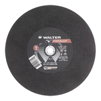 Meule &agrave; tronçonner rapide en acier inoxydable Portacut, 14" x 1/8", Arbre de 3/4", Type 1, Oxyde d'aluminium, 5400 Tr/min Les Fournitures Industrielles Méga