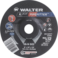 PIPEFITTER Grinding Wheel, 4-1/2" x 1/8", 7/8" Arbor, Type 27 Les Fournitures Industrielles Méga