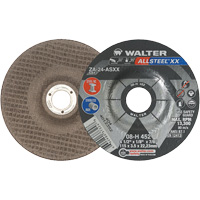 Meules &agrave; moyeu d&eacute;port&eacute; Allsteel XX, 4-1/2" x 1/8", Arbre de 7/8", Type 27, Alumine de zirconium, 13 300 Tr/min Les Fournitures Industrielles Méga