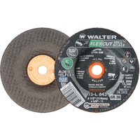 Meule FLEXCUT MILL SCALE, 4-1/2", 36 Grain, Oxyde d'aluminium, 5/8"-11, 13 300 Tr/min, Type 29 Les Fournitures Industrielles Méga