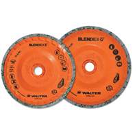 Brosse coupe de finition Blendex U, 4-1/2" dia., Grain Fin, Carbure de silicium Les Fournitures Industrielles Méga