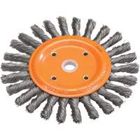 Knot-Twisted Wire Bench Wheel, 8" Dia., 0.0118" Fill, 5/8" Arbor, Steel Les Fournitures Industrielles Méga
