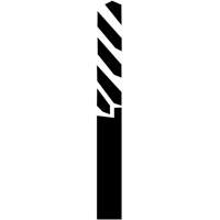 Through-Hole Carbide Tipped Drill, 1/4" Diameter Les Fournitures Industrielles Méga