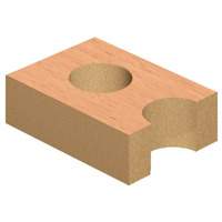 Through-Hole Carbide Tipped Drill, 2/5" Diameter Les Fournitures Industrielles Méga