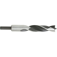 Brad Point, Wood Drills, 1", 8-5/8" Length, 1/2" Shank Les Fournitures Industrielles Méga