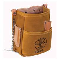 Tool Pouch, Tool Holder, Leather, 5 Pockets Les Fournitures Industrielles Méga