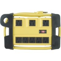 Bloc d'alimentation pour atelier, 8 Prise(s), 6', 15 A, 1875 W, 125 V Les Fournitures Industrielles Méga