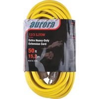 Cordon rallonge en vinyle avec indicateur lumineux, Ext&eacute;rieur, SJTOW, AWG 12/3, 15 A, 50' Les Fournitures Industrielles Méga