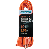 Cordon rallonge, Int&eacute;rieur/ext&eacute;rieur, SJTW, AWG 16/3, 13 A, 10' Les Fournitures Industrielles Méga