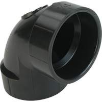 90° Closet Bend Elbow Fitting, Hub x Hub, Plastic, 4" x 3" Les Fournitures Industrielles Méga