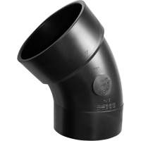 45° Sanitary Street Elbow Fitting, Spigot x Hub, Plastic, 6" Les Fournitures Industrielles Méga