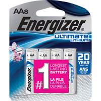 Ultimate Lithium Batteries, AA, 1.5 V Les Fournitures Industrielles Méga