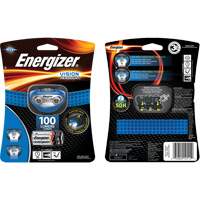 Vision Headlamp, LED, 100 Lumens, 10 Hrs. Run Time, AAA Batteries Les Fournitures Industrielles Méga