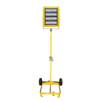 Chariot d'&eacute;clairage &agrave; t&ecirc;te unique avec treuil, DEL, 200 W, 30000 lumens, Boîtier en Aluminium Les Fournitures Industrielles Méga