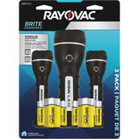 Brite Essentials Flashlight Pack, LED, 40/26 Lumens, D/AA Batteries Les Fournitures Industrielles Méga