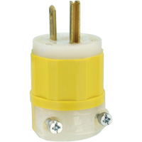 Prise &agrave; lame droite de calibre industriel, Nylon modifi&eacute; antichoc, 15 A, 125 V Les Fournitures Industrielles Méga