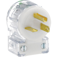 Angled Hospital Grade Extension Plug, Nylon, 20 Amps, 125 V Les Fournitures Industrielles Méga