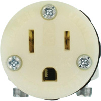 Hospital Grade Extension Plug Connector, 5-15R, Nylon Les Fournitures Industrielles Méga