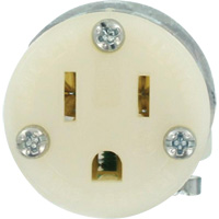Hospital Grade Extension Plug Connector, 5-15R, Nylon Les Fournitures Industrielles Méga