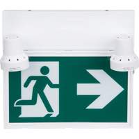 Running Man Sign with Security Lights, LED, Battery Operated/Hardwired, 12-1/10" L x 11" W, Pictogram Les Fournitures Industrielles Méga