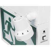Running Man Sign with Security Lights, LED, Battery Operated/Hardwired, 12-1/10" L x 11" W, Pictogram Les Fournitures Industrielles Méga