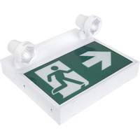 Running Man Sign with Security Lights, LED, Battery Operated/Hardwired, 12-1/10" L x 11" W, Pictogram Les Fournitures Industrielles Méga
