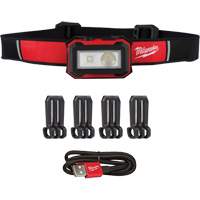Magnetic Headlamp & Task Light, LED, 450 Lumens, 2.5 Hrs. Run Time, Rechargeable Batteries Les Fournitures Industrielles Méga